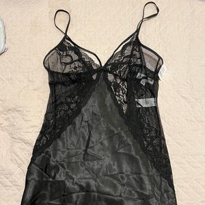 New never been worn black silk teddy from Nordstrom